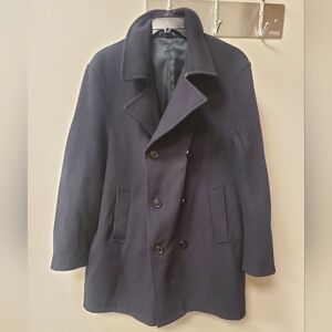 Jones New York Large Navy Peacoat